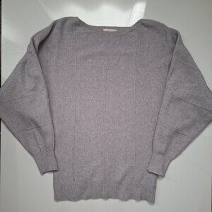 APRICOT Grey Knit Cotton Blend Sweater